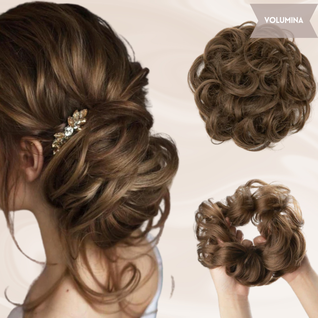 Nephaar Scrunchies - Messy Bun - Haar Donut - Synthetisch Haar Bun - Scrunchie Haarstukjes-Boetiek Moda