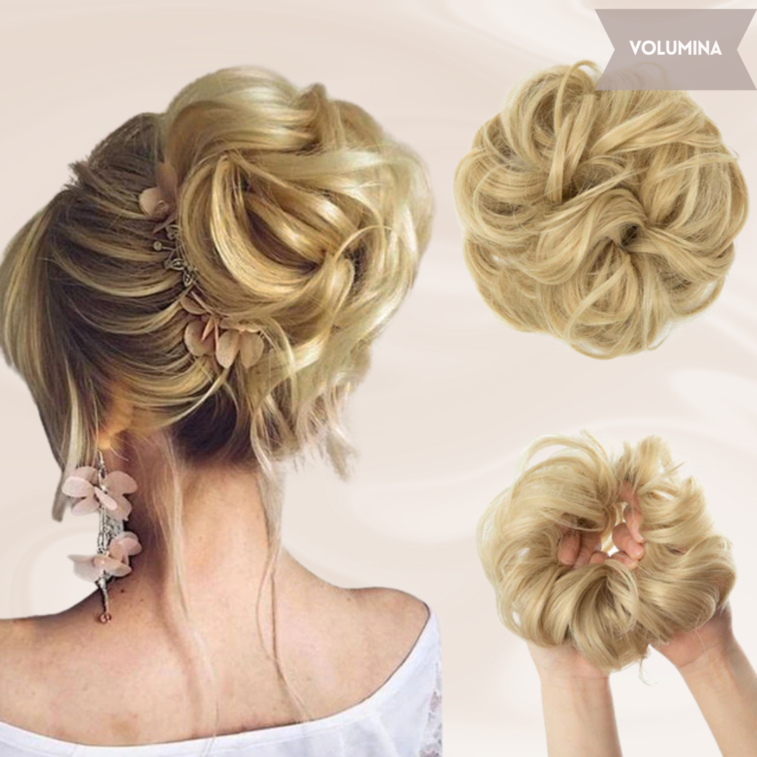 Nephaar Scrunchies - Messy Bun - Haar Donut - Synthetisch Haar Bun - Scrunchie Haarstukjes-Boetiek Moda