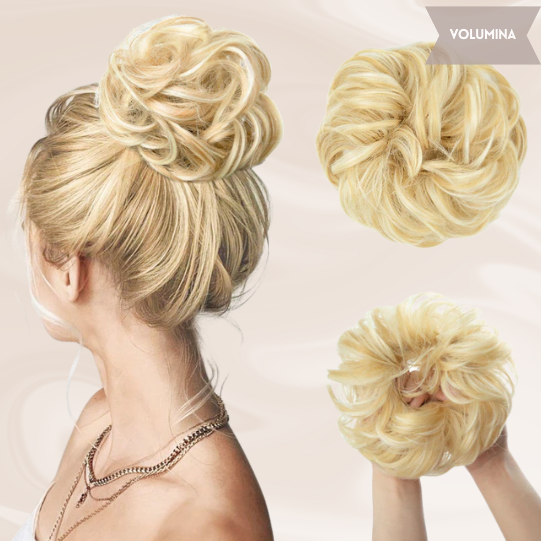 Nephaar Scrunchies - Messy Bun - Haar Donut - Synthetisch Haar Bun - Scrunchie Haarstukjes-Boetiek Moda