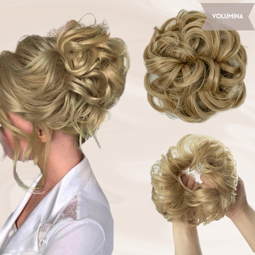Nephaar Scrunchies - Messy Bun - Haar Donut - Synthetisch Haar Bun - Scrunchie Haarstukjes-Boetiek Moda