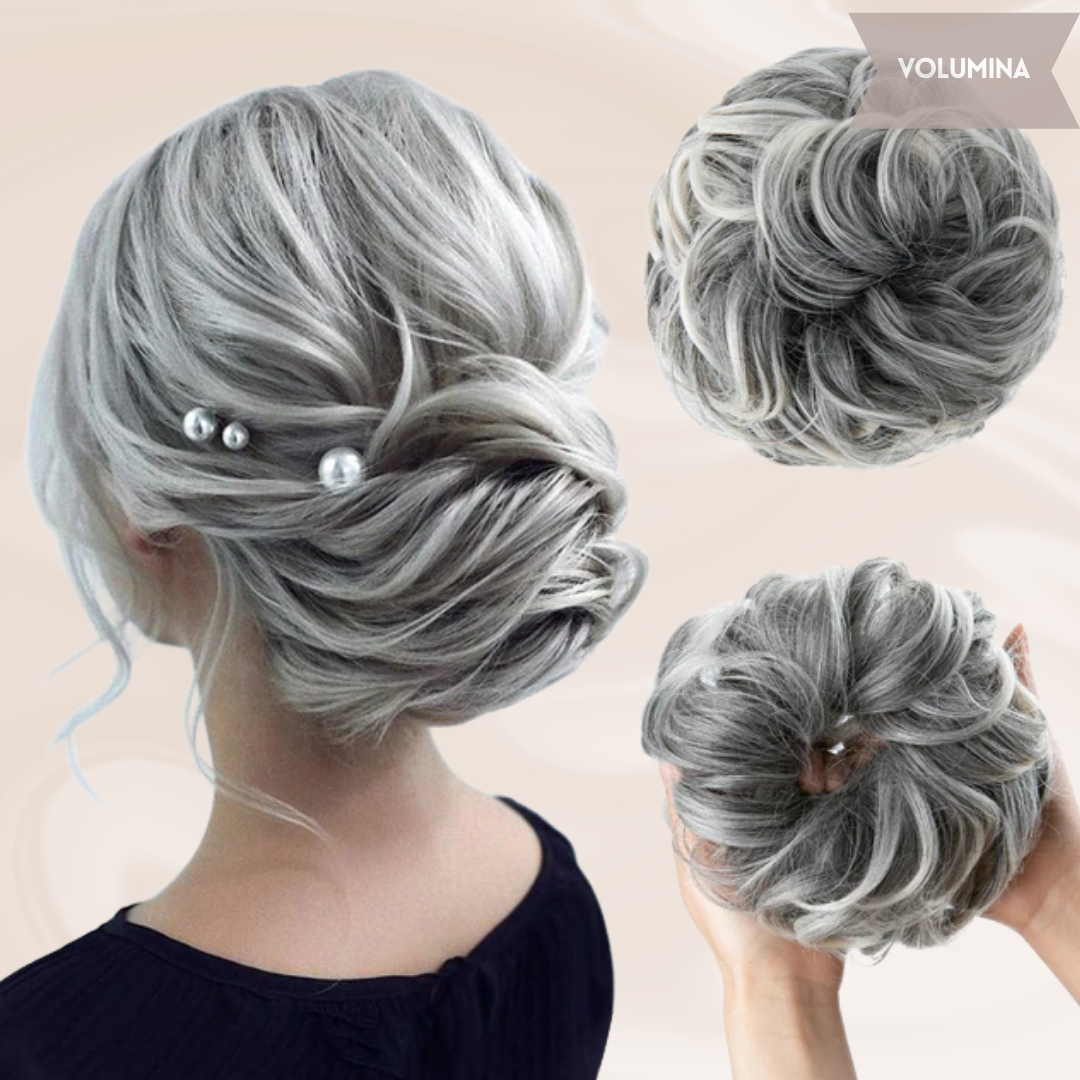 Nephaar Scrunchies - Messy Bun - Haar Donut - Synthetisch Haar Bun - Scrunchie Haarstukjes-Boetiek Moda