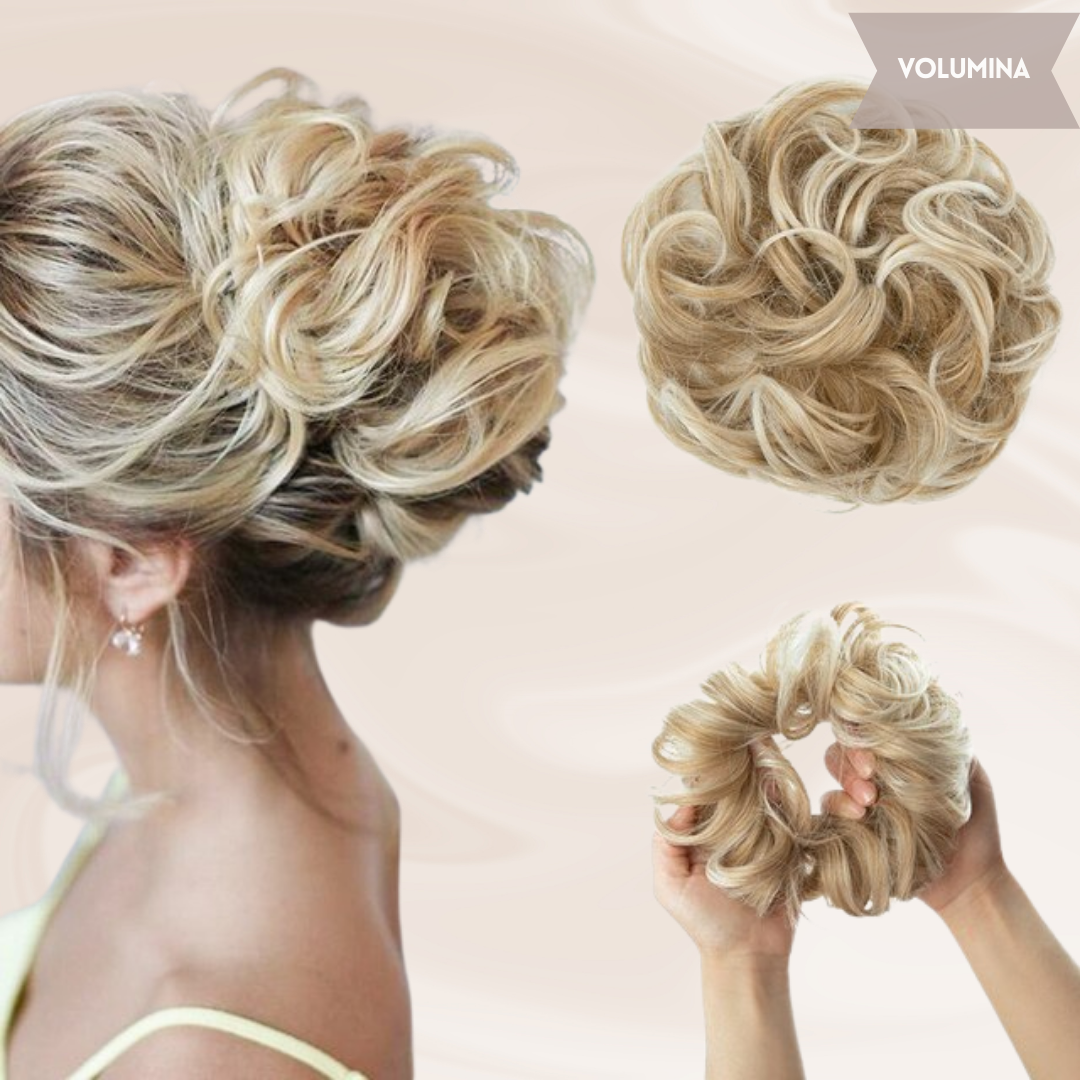 Nephaar Scrunchies - Messy Bun - Haar Donut - Synthetisch Haar Bun - Scrunchie Haarstukjes-Boetiek Moda