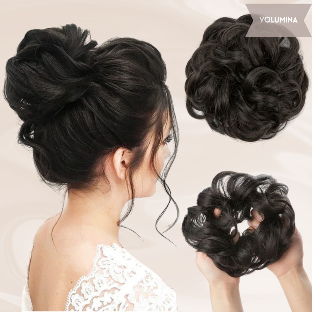 Nephaar Scrunchies - Messy Bun - Haar Donut - Synthetisch Haar Bun - Scrunchie Haarstukjes-Boetiek Moda