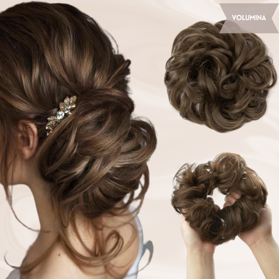 Nephaar Scrunchies - Messy Bun - Haar Donut - Synthetisch Haar Bun - Scrunchie Haarstukjes-Boetiek Moda