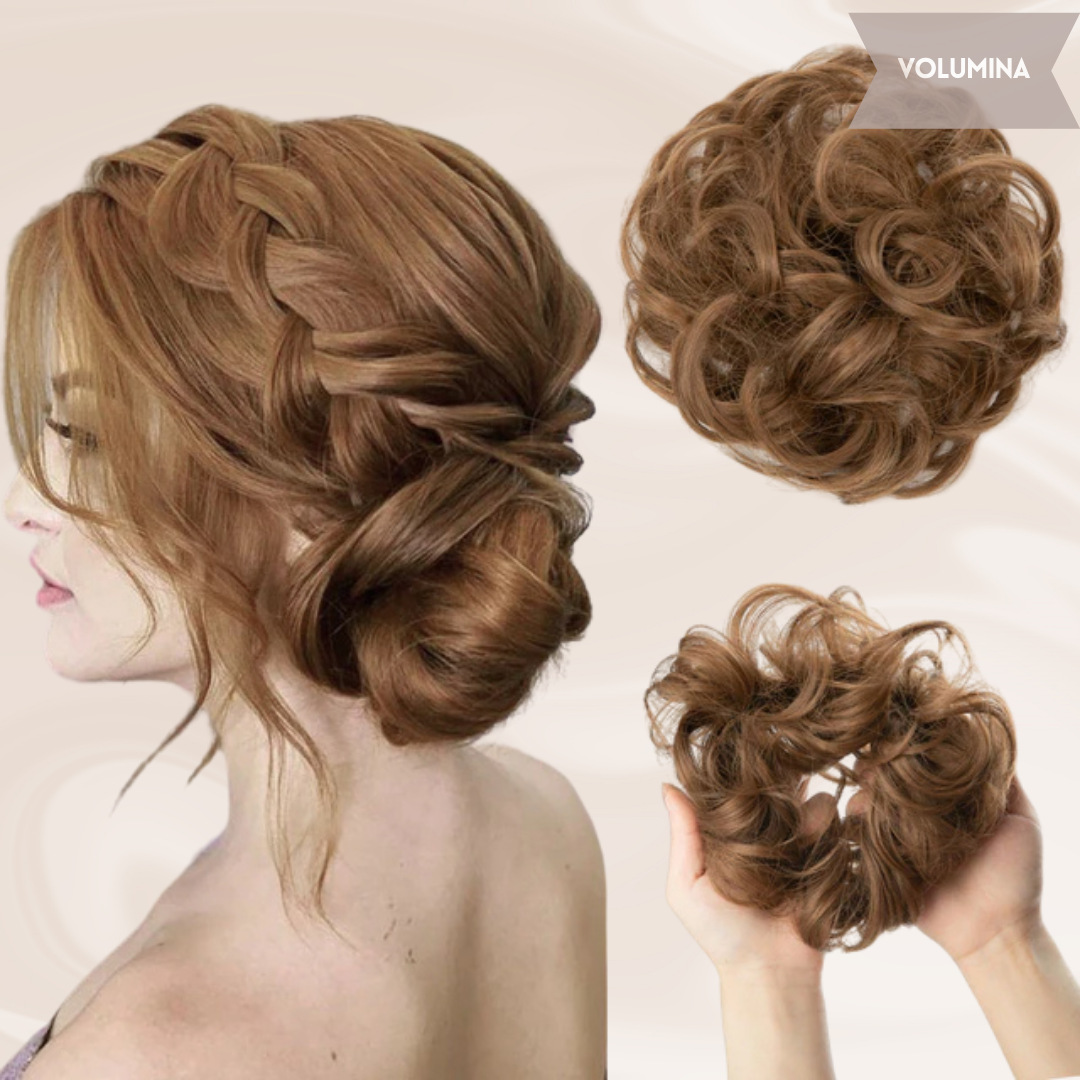 Nephaar Scrunchies - Messy Bun - Haar Donut - Synthetisch Haar Bun - Scrunchie Haarstukjes-Boetiek Moda