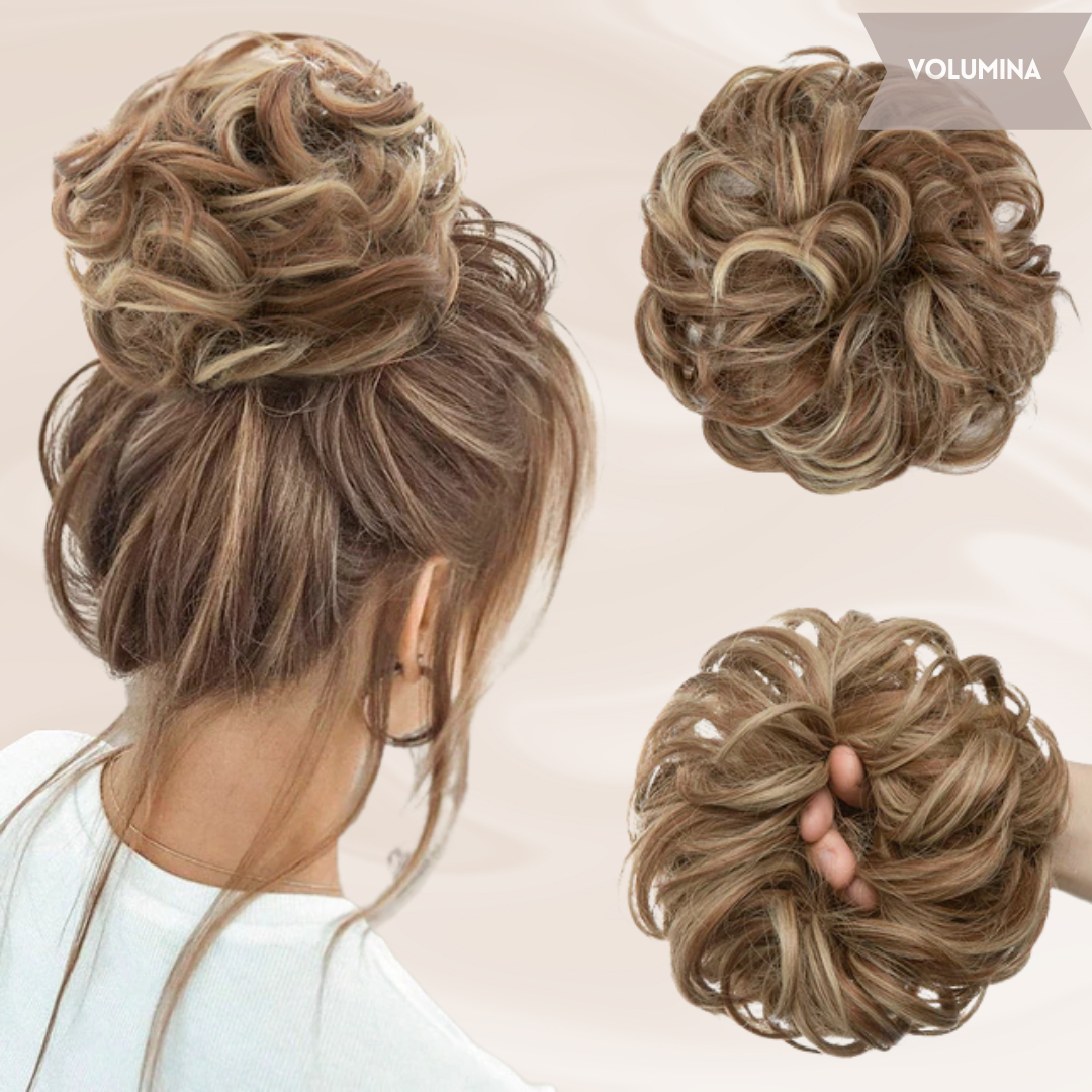 Nephaar Scrunchies - Messy Bun - Haar Donut - Synthetisch Haar Bun - Scrunchie Haarstukjes-Boetiek Moda
