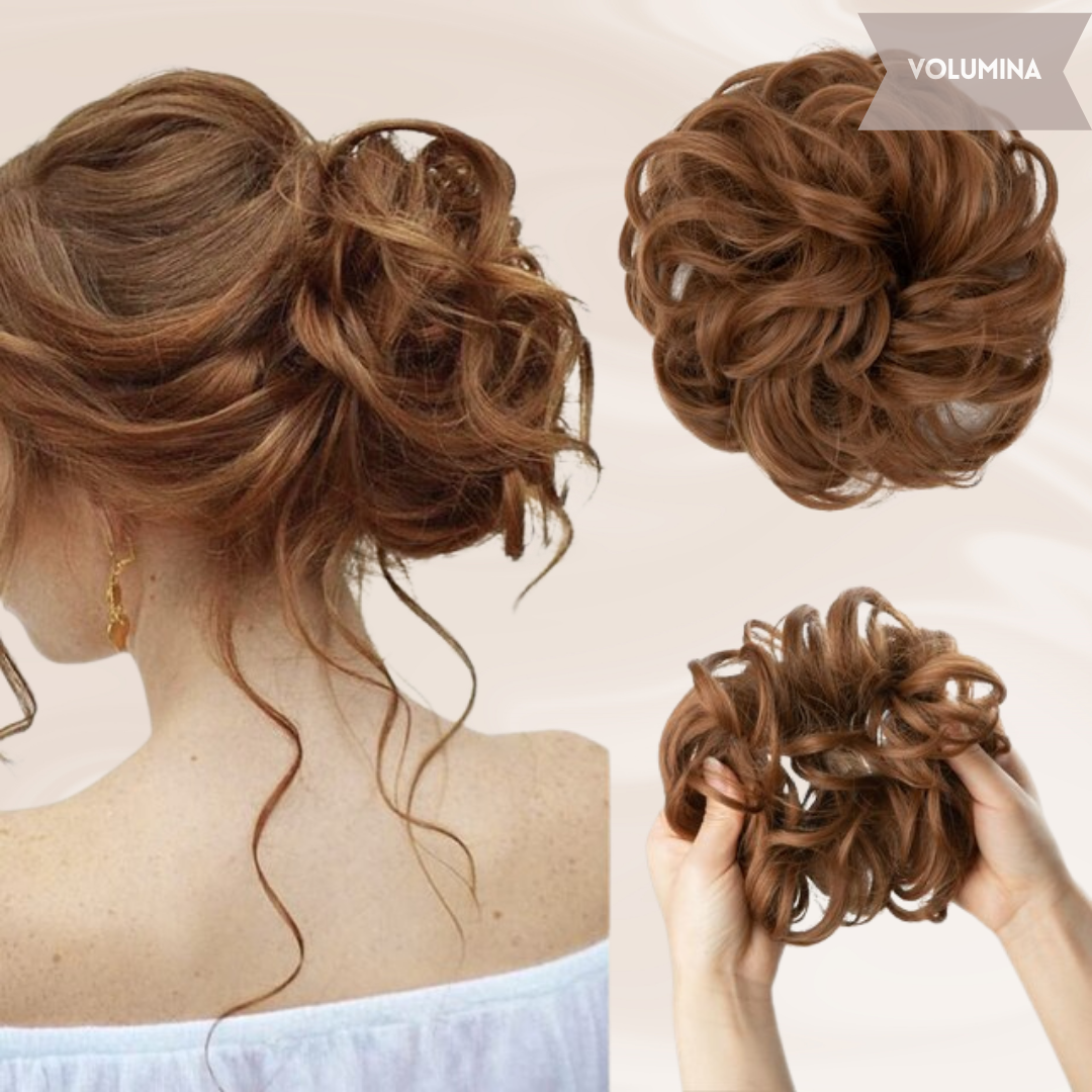 Nephaar Scrunchies - Messy Bun - Haar Donut - Synthetisch Haar Bun - Scrunchie Haarstukjes-Boetiek Moda