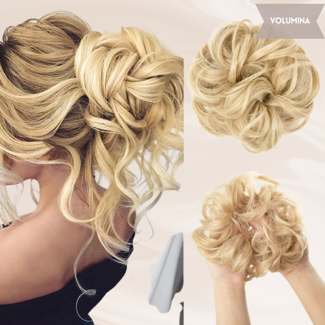 Nephaar Scrunchies - Messy Bun - Haar Donut - Synthetisch Haar Bun - Scrunchie Haarstukjes-Boetiek Moda