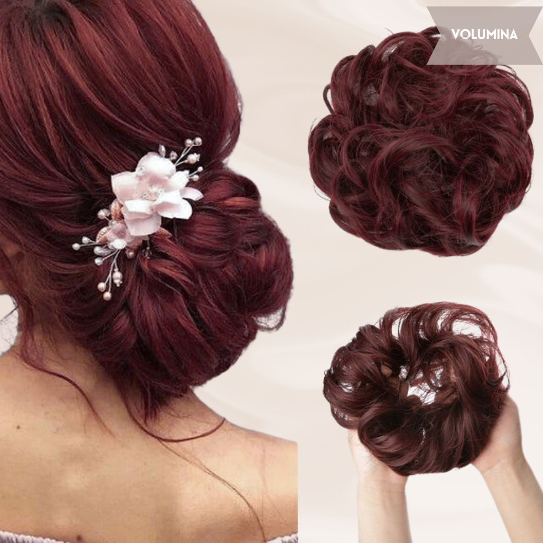 Nephaar Scrunchies - Messy Bun - Haar Donut - Synthetisch Haar Bun - Scrunchie Haarstukjes-Boetiek Moda