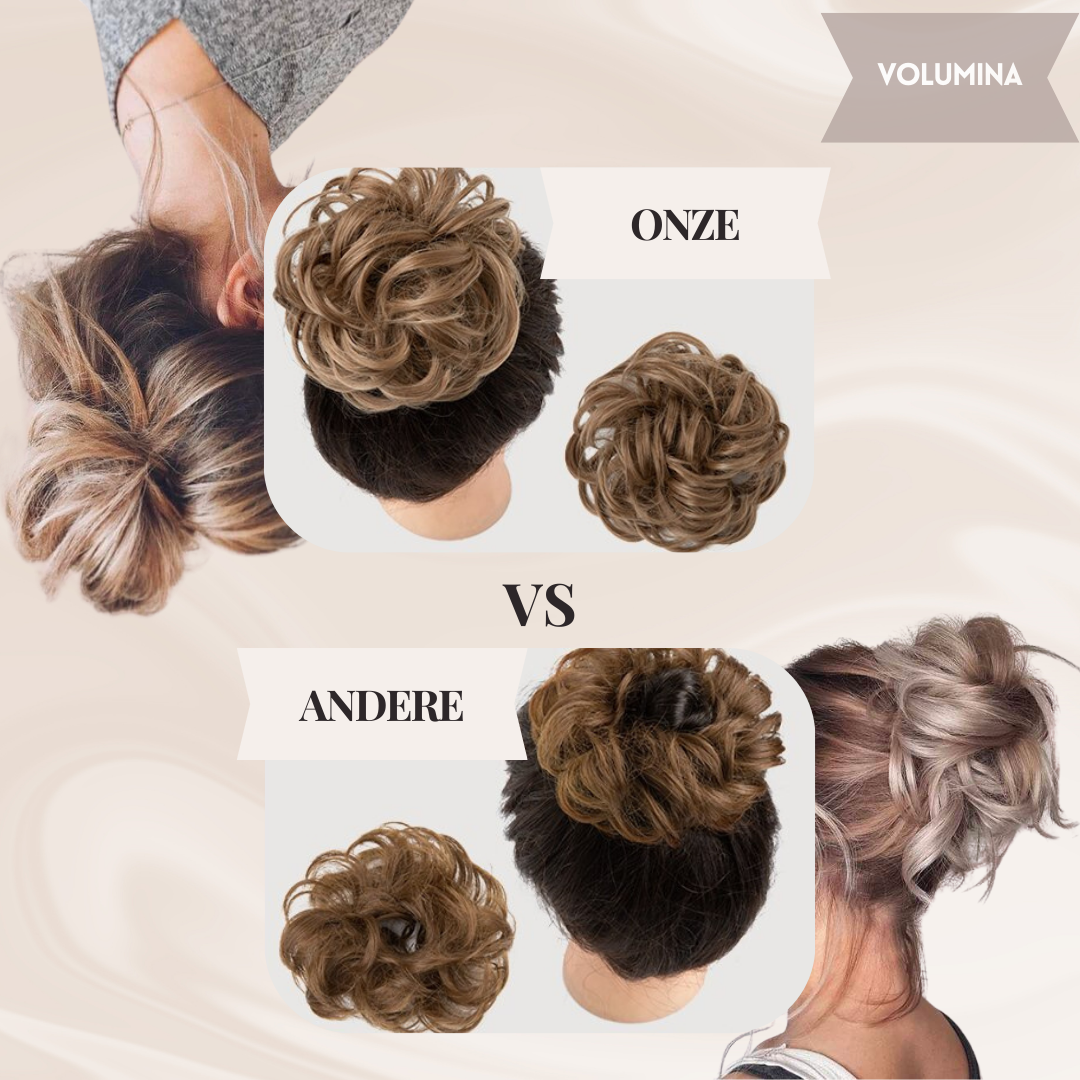 Nephaar Scrunchies - Messy Bun - Haar Donut - Synthetisch Haar Bun - Scrunchie Haarstukjes-Boetiek Moda