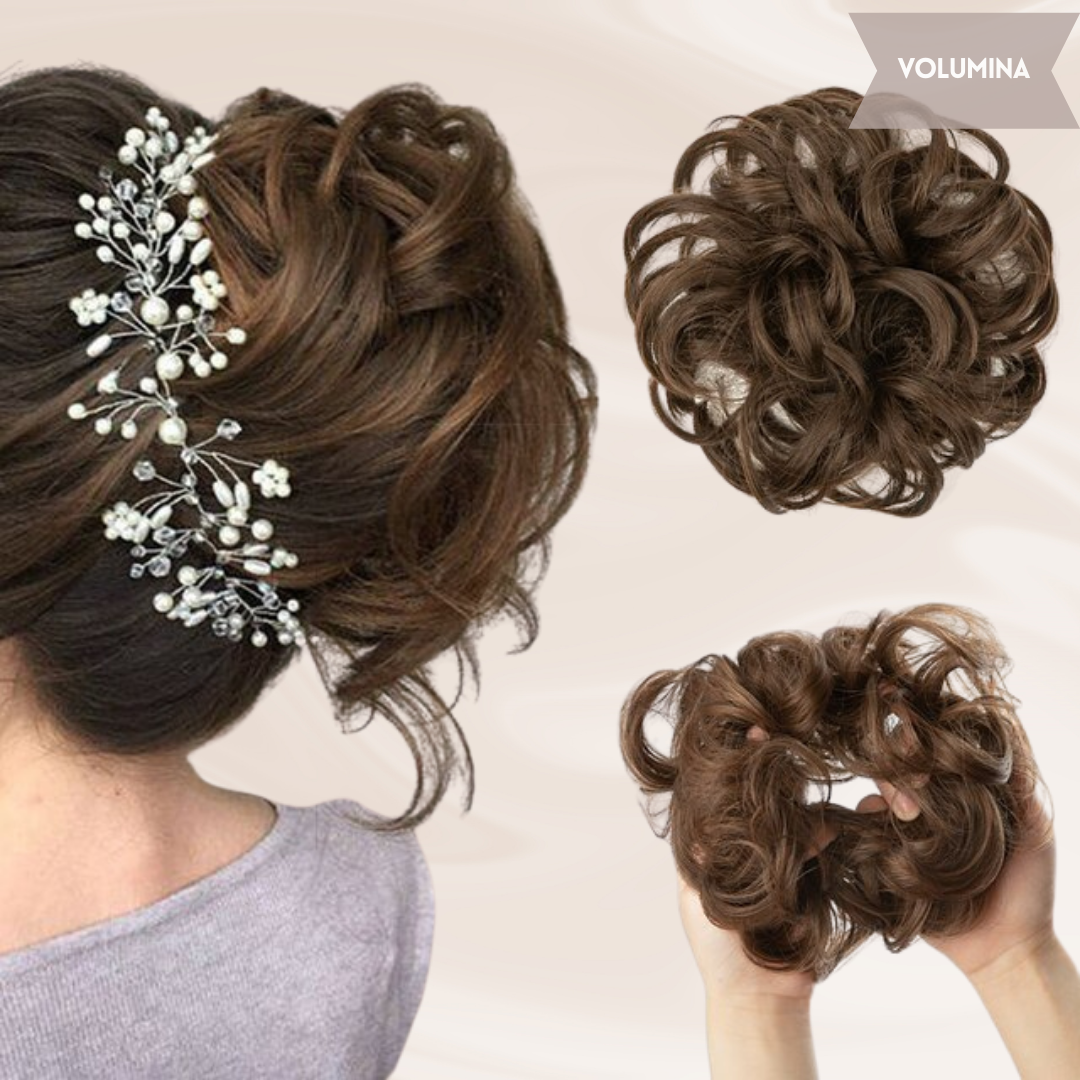 Nephaar Scrunchies - Messy Bun - Haar Donut - Synthetisch Haar Bun - Scrunchie Haarstukjes-Boetiek Moda