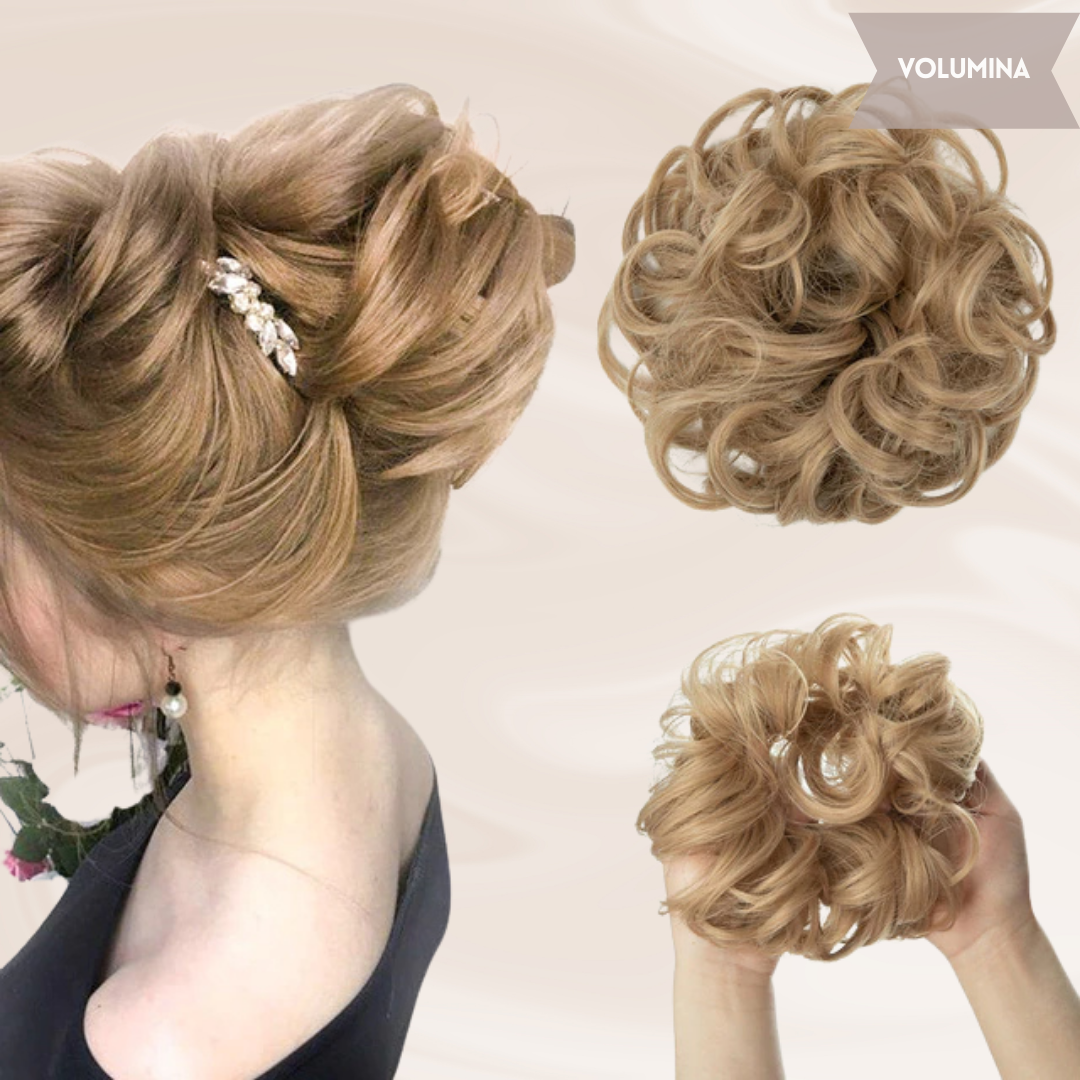 Nephaar Scrunchies - Messy Bun - Haar Donut - Synthetisch Haar Bun - Scrunchie Haarstukjes-Boetiek Moda