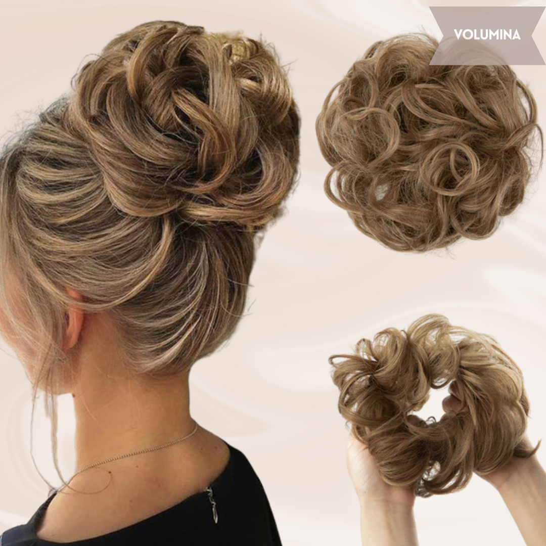 Nephaar Scrunchies - Messy Bun - Haar Donut - Synthetisch Haar Bun - Scrunchie Haarstukjes-Boetiek Moda