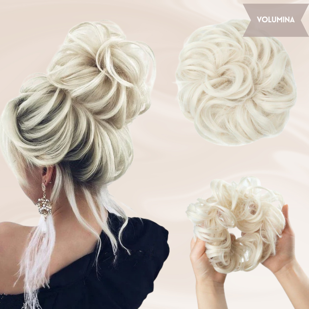 Nephaar Scrunchies - Messy Bun - Haar Donut - Synthetisch Haar Bun - Scrunchie Haarstukjes-Boetiek Moda