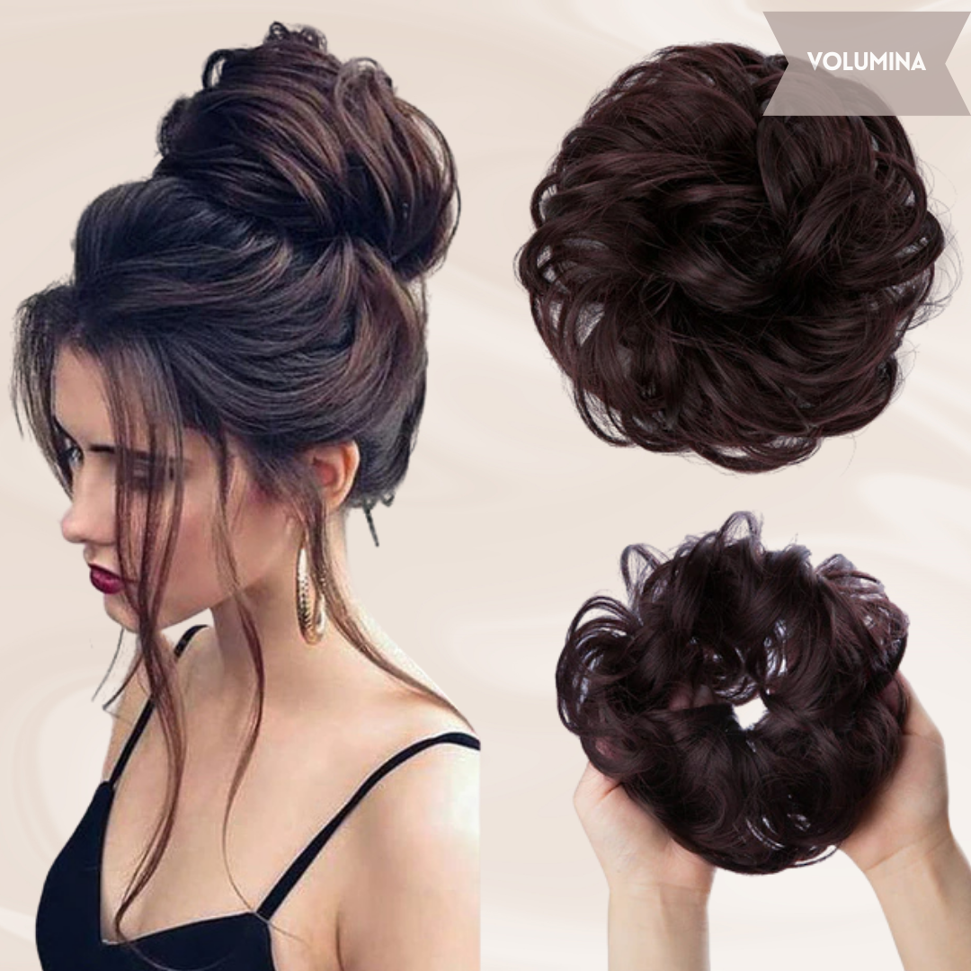 Nephaar Scrunchies - Messy Bun - Haar Donut - Synthetisch Haar Bun - Scrunchie Haarstukjes-Boetiek Moda
