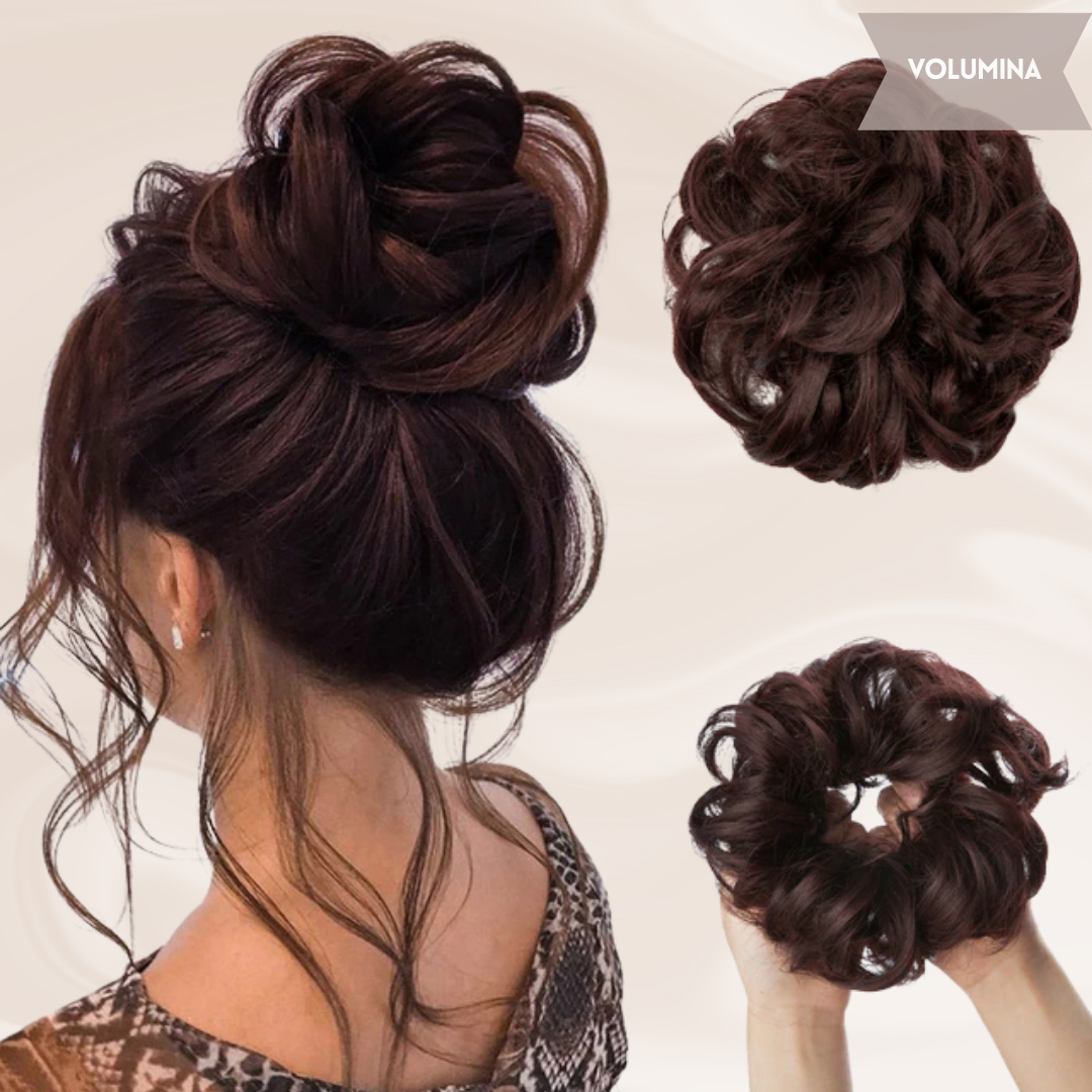 Nephaar Scrunchies - Messy Bun - Haar Donut - Synthetisch Haar Bun - Scrunchie Haarstukjes-Boetiek Moda