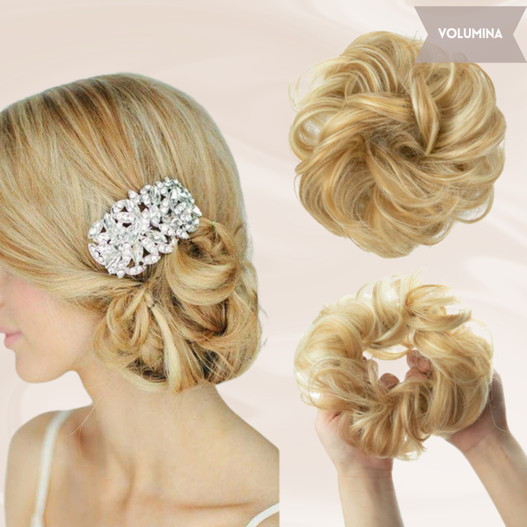 Nephaar Scrunchies - Messy Bun - Haar Donut - Synthetisch Haar Bun - Scrunchie Haarstukjes-Boetiek Moda