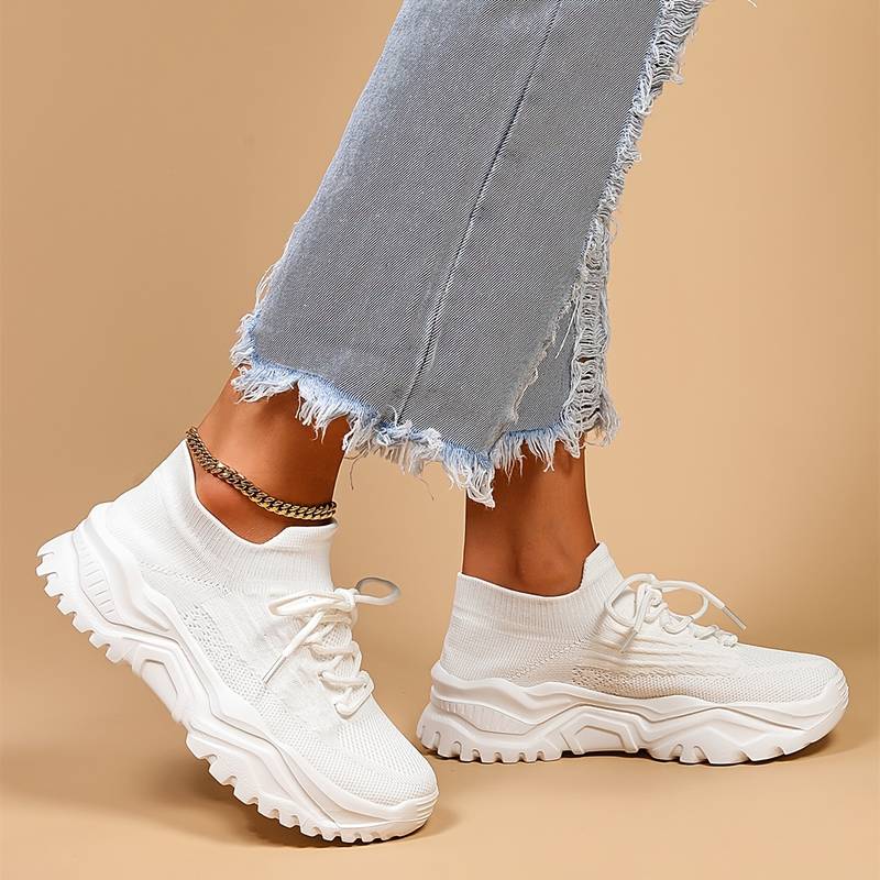 Orthopedische sportschoenen | Chunky | Mesh | Slip-on sneakers | Sportschoenen voor dames-Boetiek Moda