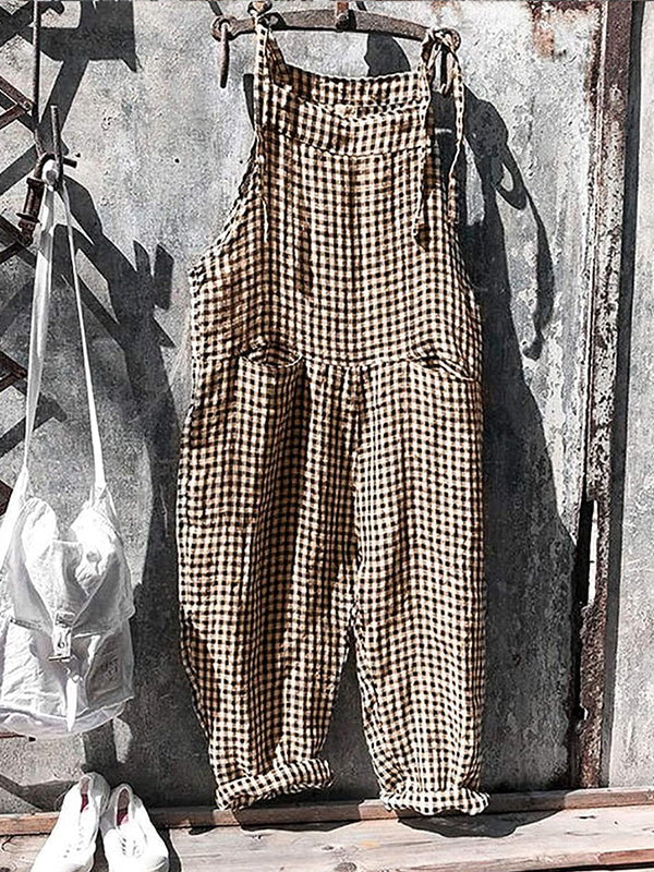 Overalls | Gestreepte | Losse pasvorm | Zomerse jumpsuit | Damesbroek met bretels-Boetiek Moda