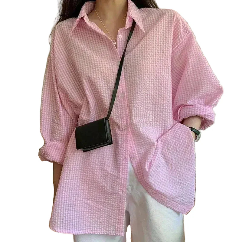 Oversized Hemd | Overhemd | Lange mouwen | Overhemd | Damesblouse-Boetiek Moda