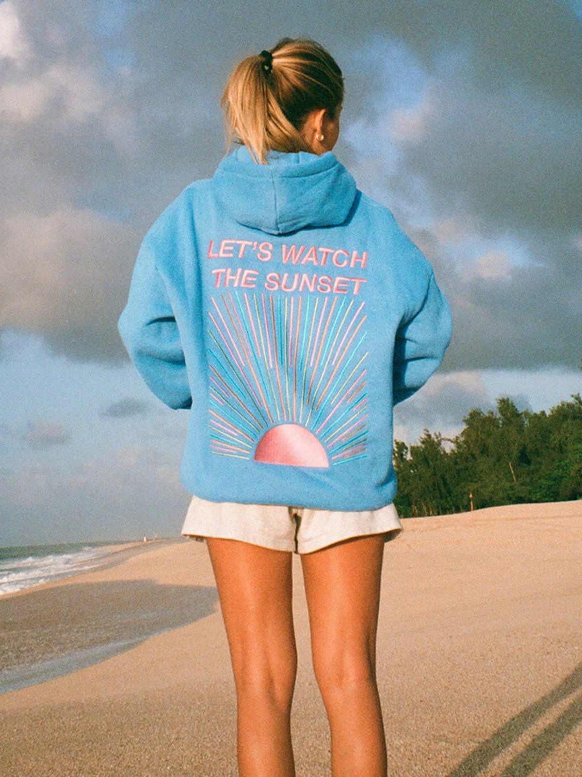 Oversized Hoodie | Zonsondergang | Comfortabel | Pullover Hoodie | Vrouwen Hoodie-Boetiek Moda