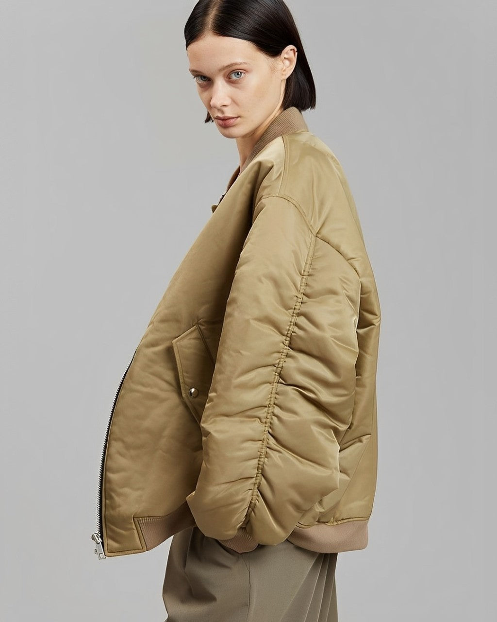 Oversized Jas - Warm - Gewatteerd - Winter Bomberjack - Damesjas-Boetiek Moda