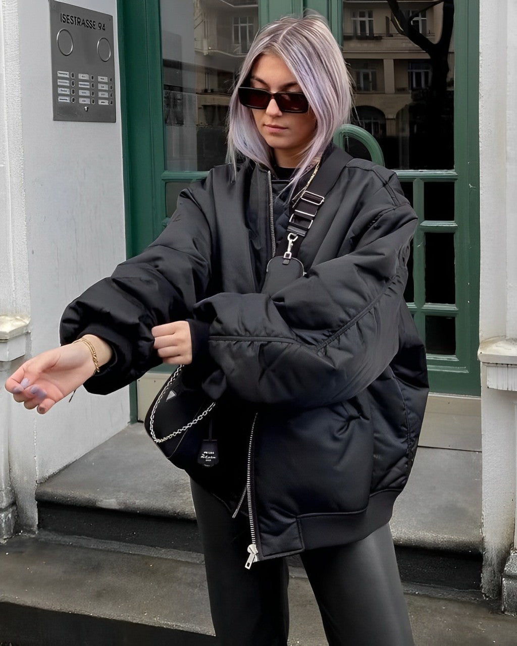 Oversized Jas - Warm - Gewatteerd - Winter Bomberjack - Damesjas-Boetiek Moda