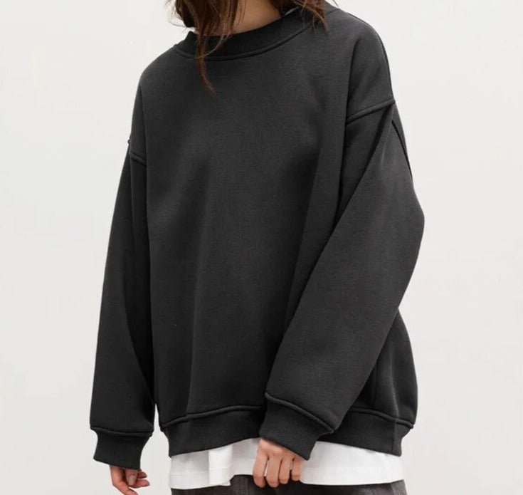 Oversized Sweatshirt | Ronde Hals | Pullover | Oversized Trui | Dameskleding-Boetiek Moda
