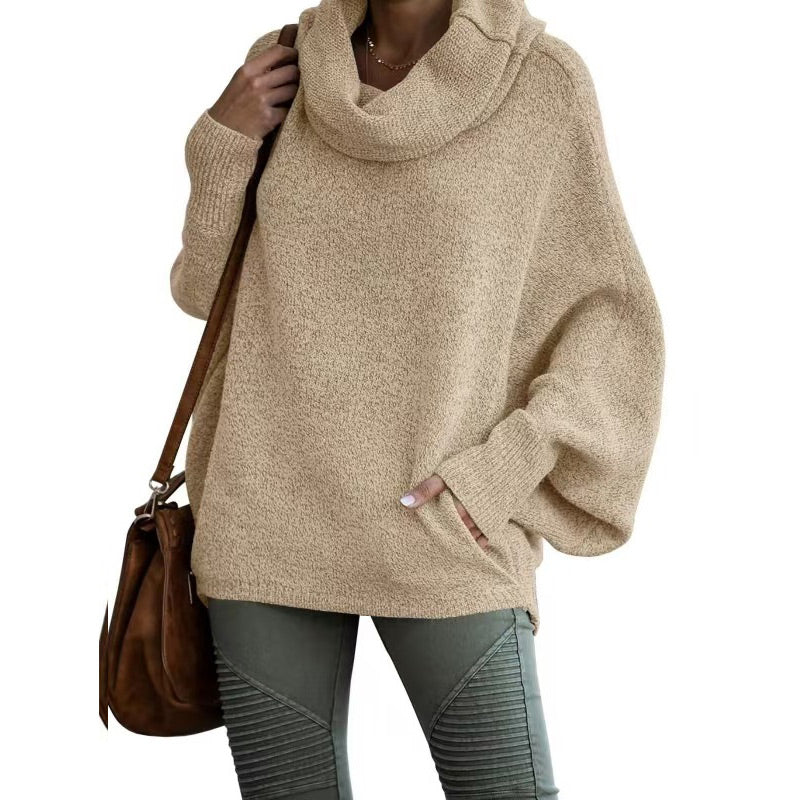 Oversized Trui - Batsleeve - Coltrui - Oversized Pullover - Dames Knitwear-Boetiek Moda