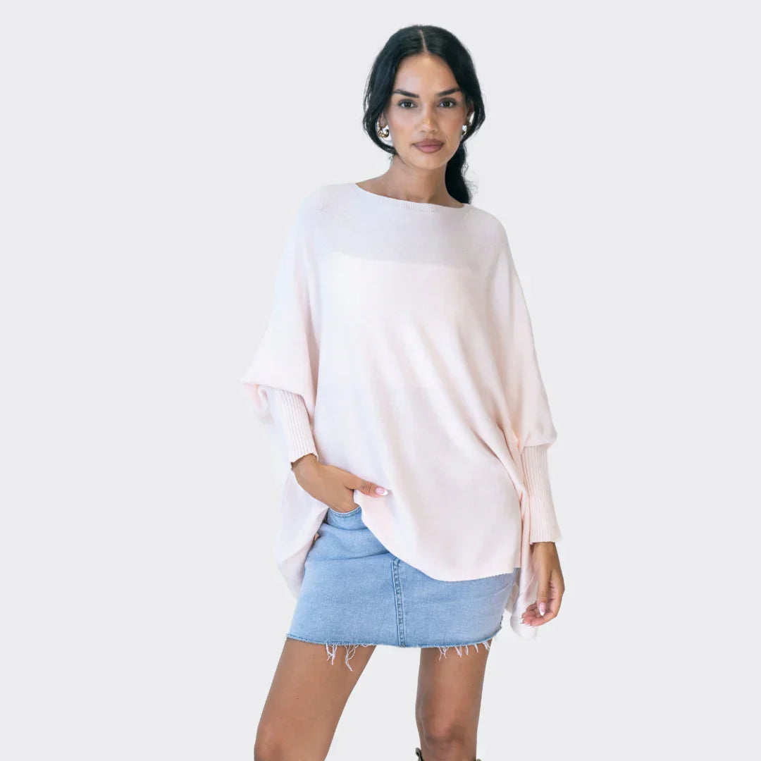 Oversized Trui | Batwing | Boothals | Pullover | Vrouwenbreiwerk-Boetiek Moda