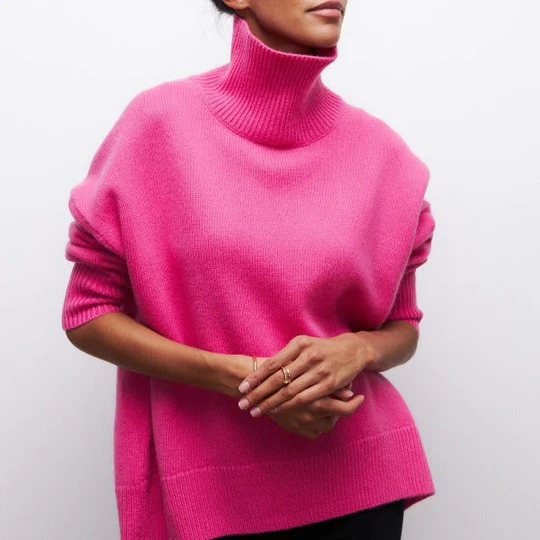 Oversized Trui - Coltrui - Trui - Gebreide trui - Damesknitwear-Boetiek Moda