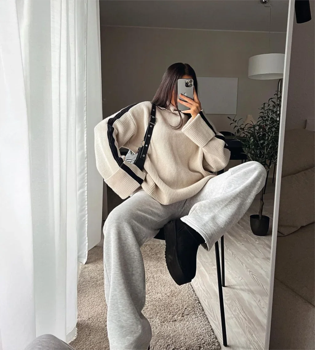 Oversized Trui - Los model - Coltrui - Gebreide trui - Dameskleding-Boetiek Moda