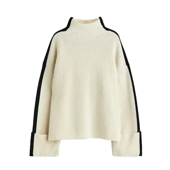 Oversized Trui - Los model - Coltrui - Gebreide trui - Dameskleding-Boetiek Moda