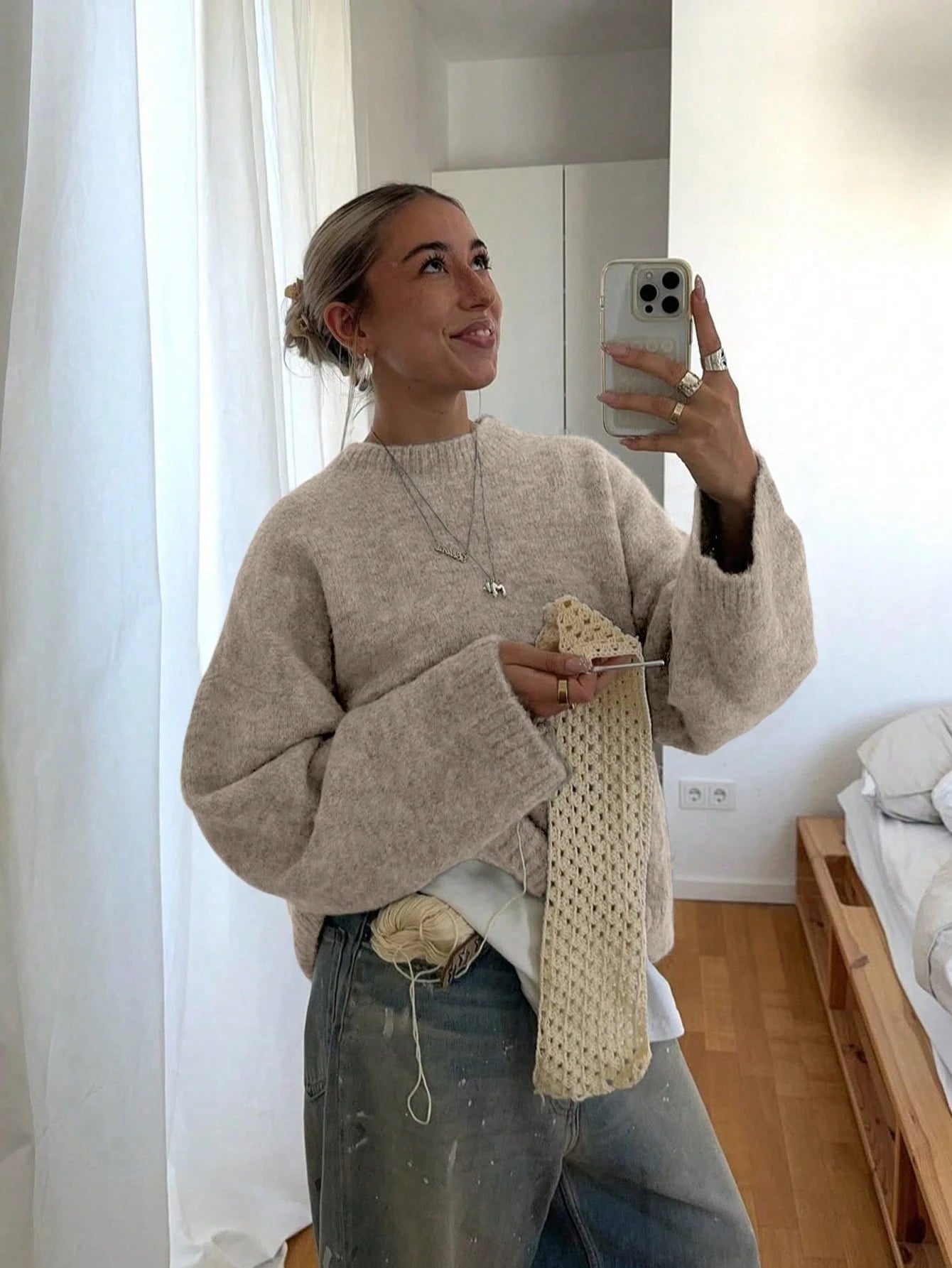 Oversized Trui - Los model - Trui - Gebreide trui - Damesbreigoed-Boetiek Moda