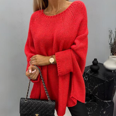 Oversized Trui - Losjes Fit - Comfy - Gebreide Trui - Dames Knitwear-Boetiek Moda