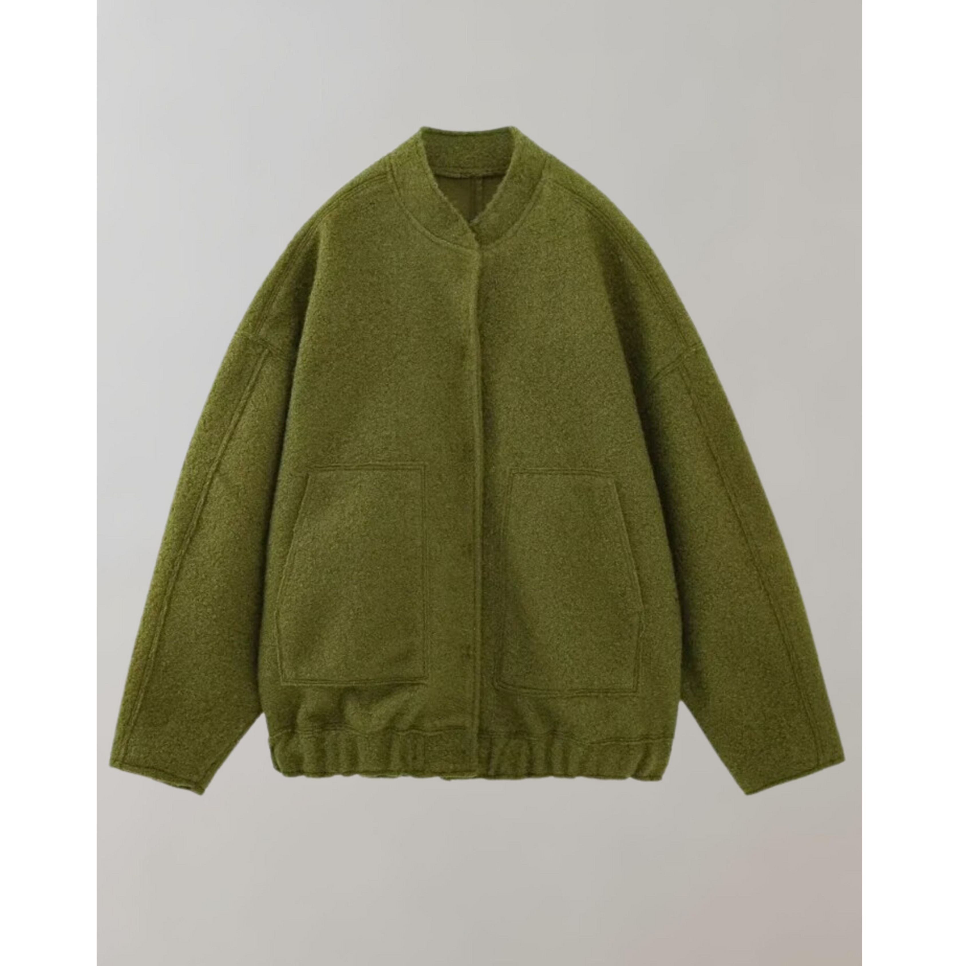 Oversized bomberjack | Button-Up | Zakken | Oversized Jack | Damesjas-Boetiek Moda