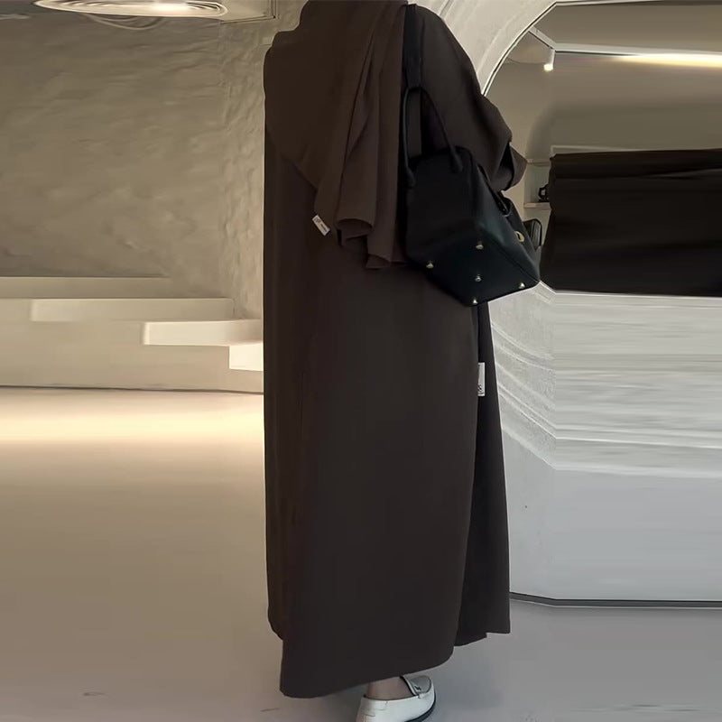 Oversized jas - Bruine lange trenchcoat voor dames-Boetiek Moda