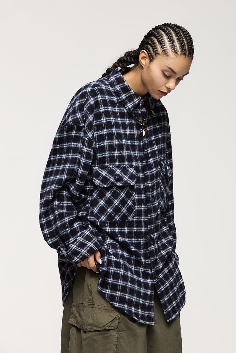 Oversized overhemd - Geruit - Los model - Overhemd met Knoopsluiting - Overhemd-Boetiek Moda