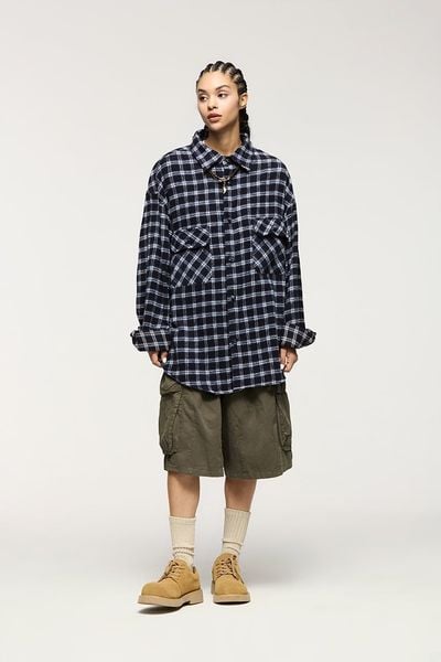 Oversized overhemd - Geruit - Los model - Overhemd met Knoopsluiting - Overhemd-Boetiek Moda