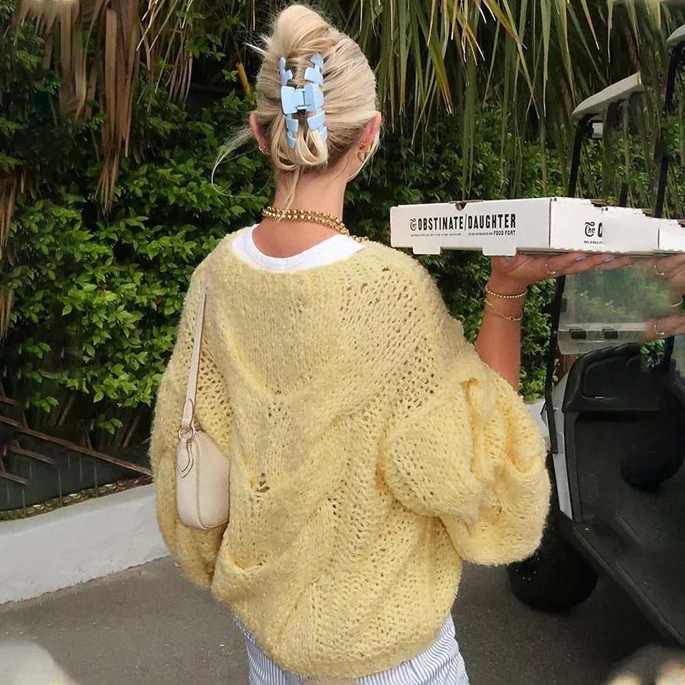 Oversized trui | Losse pasvorm | Grove | Gebreide trui | Dameskleding-Boetiek Moda