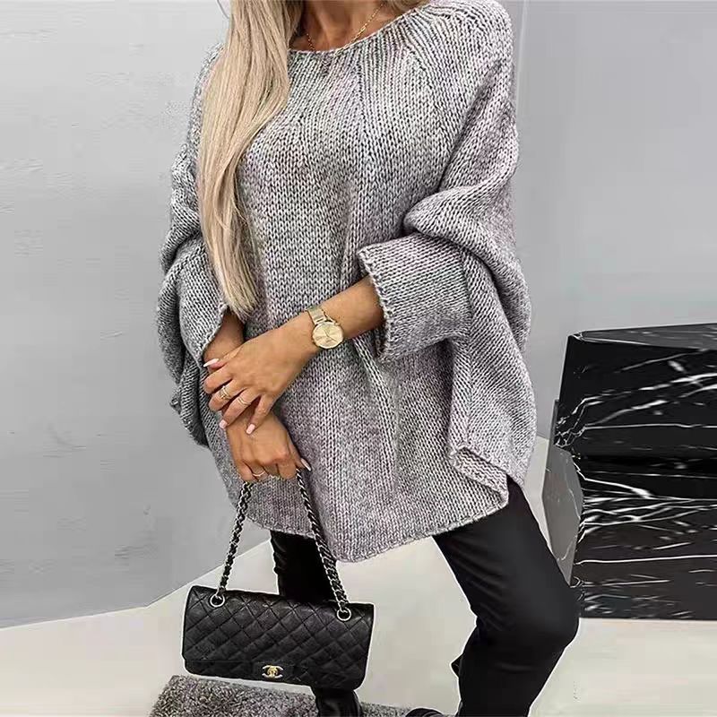 Oversized trui - Pullover - Losse pasvorm - Gebreide trui - Dames trui-Boetiek Moda