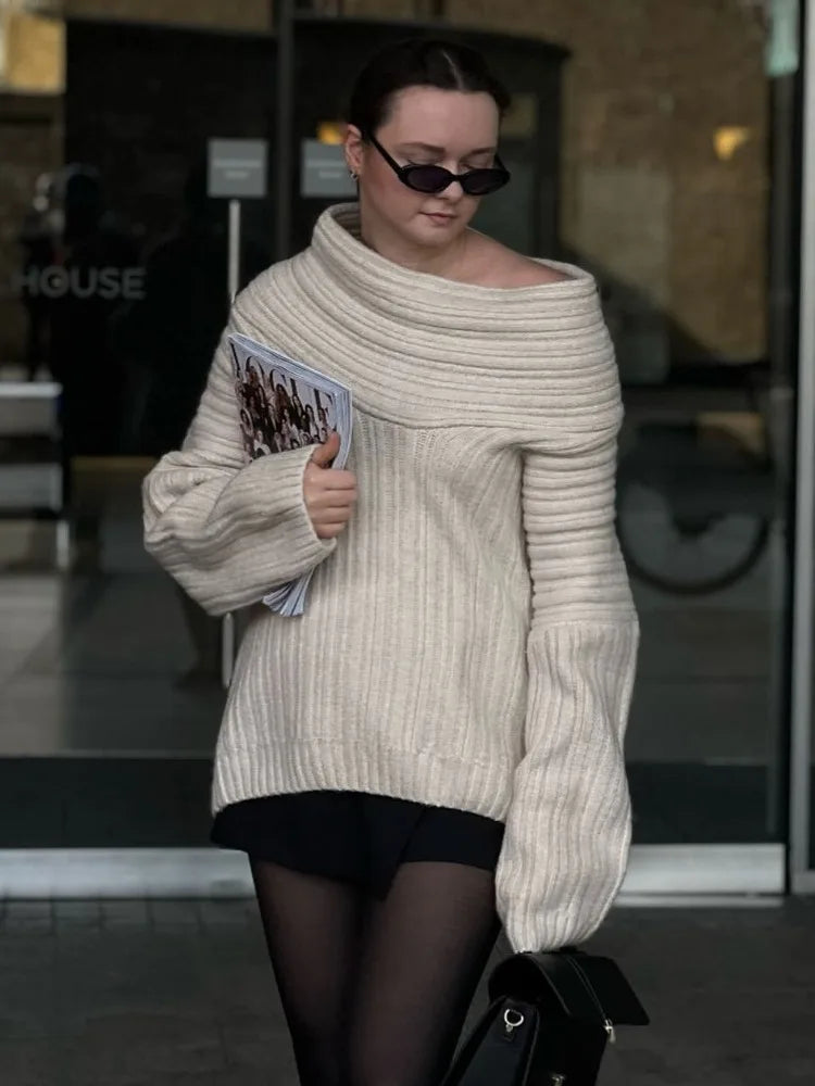 Oversized trui | Warm | Gebreid | Trui | Damesbreiwerk-Boetiek Moda