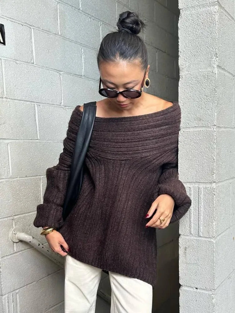 Oversized trui | Warm | Gebreid | Trui | Damesbreiwerk-Boetiek Moda