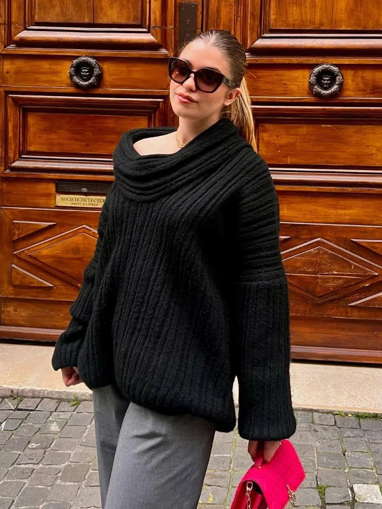 Oversized trui | Warm | Gebreid | Trui | Damesbreiwerk-Boetiek Moda