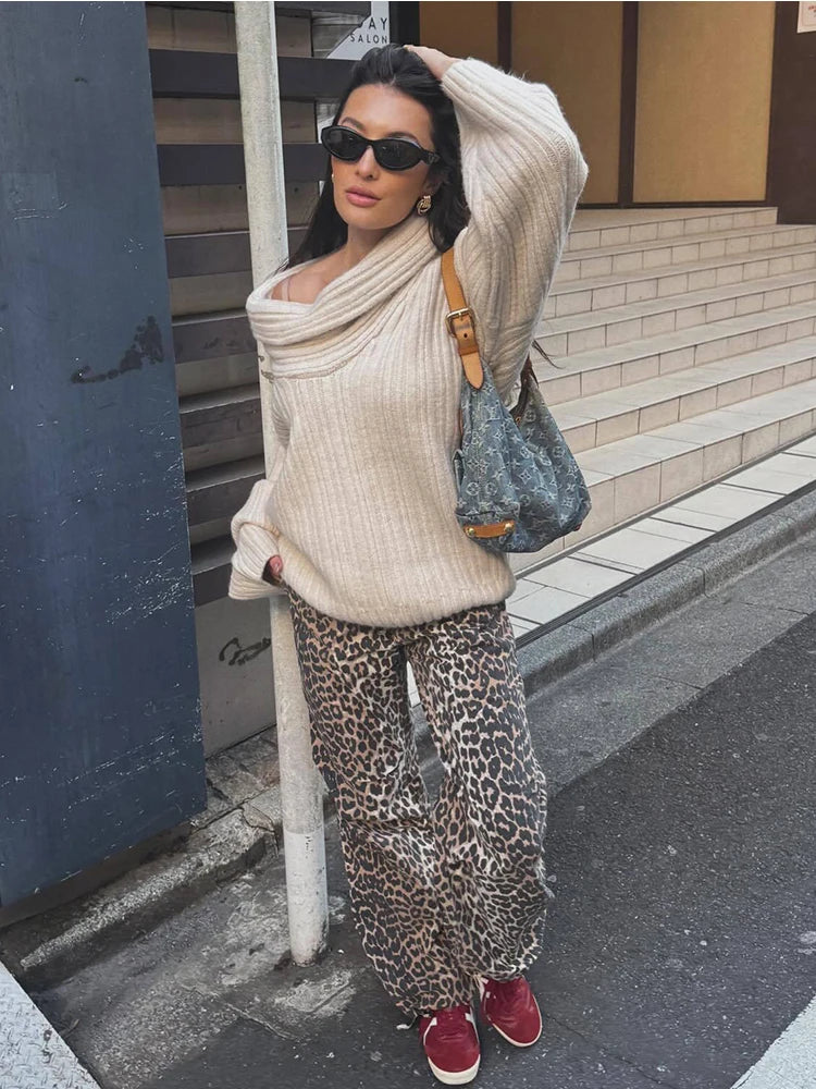 Oversized trui | Warm | Gebreid | Trui | Damesbreiwerk-Boetiek Moda