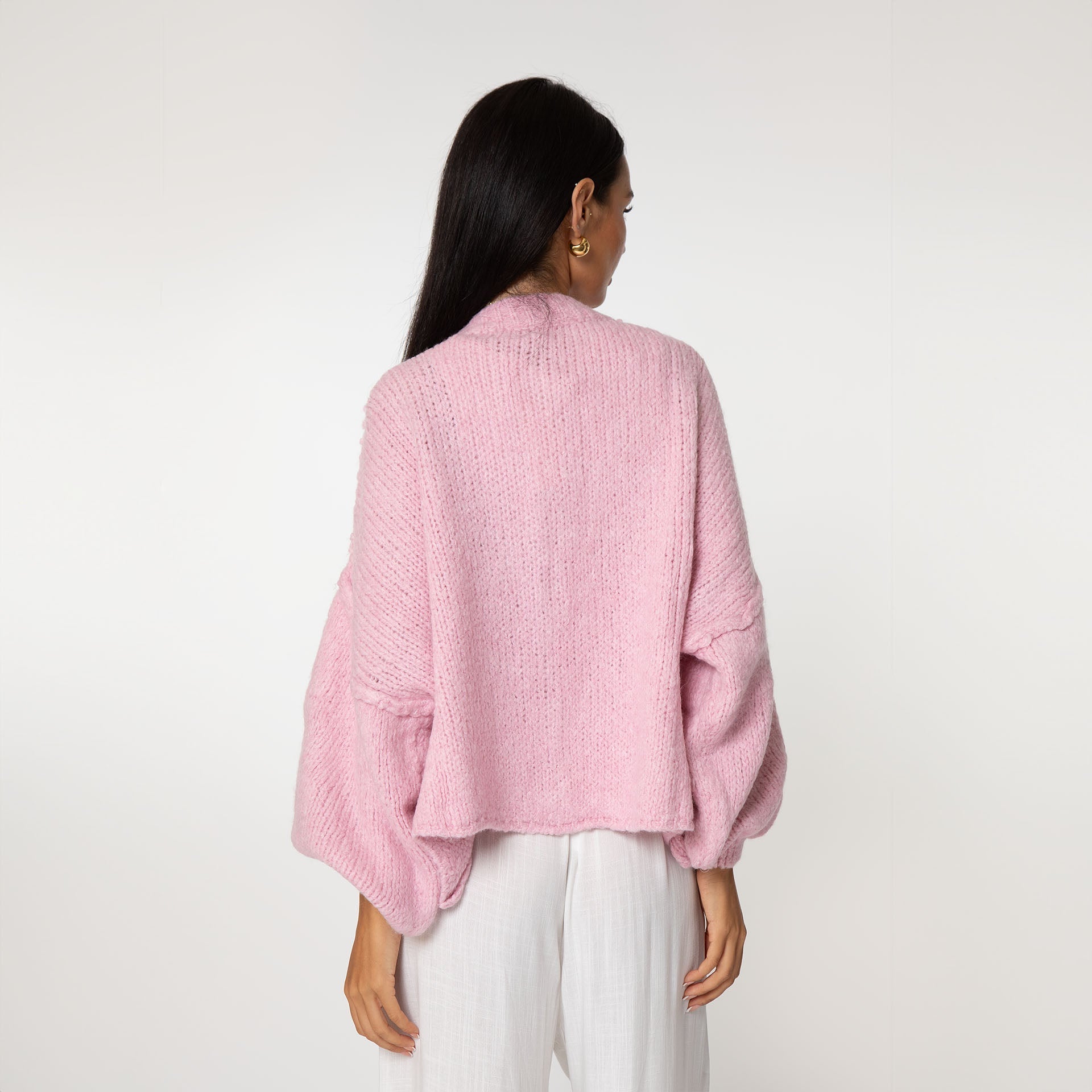 Oversized vest - grof - Button-Up - gebreid vest - damesvest-Boetiek Moda