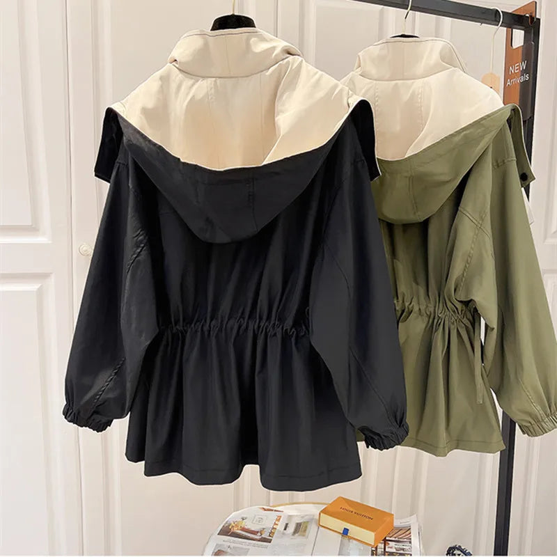 Parka Jas - Met capuchon - Oversized - Herfstjas - Damesjas-Boetiek Moda