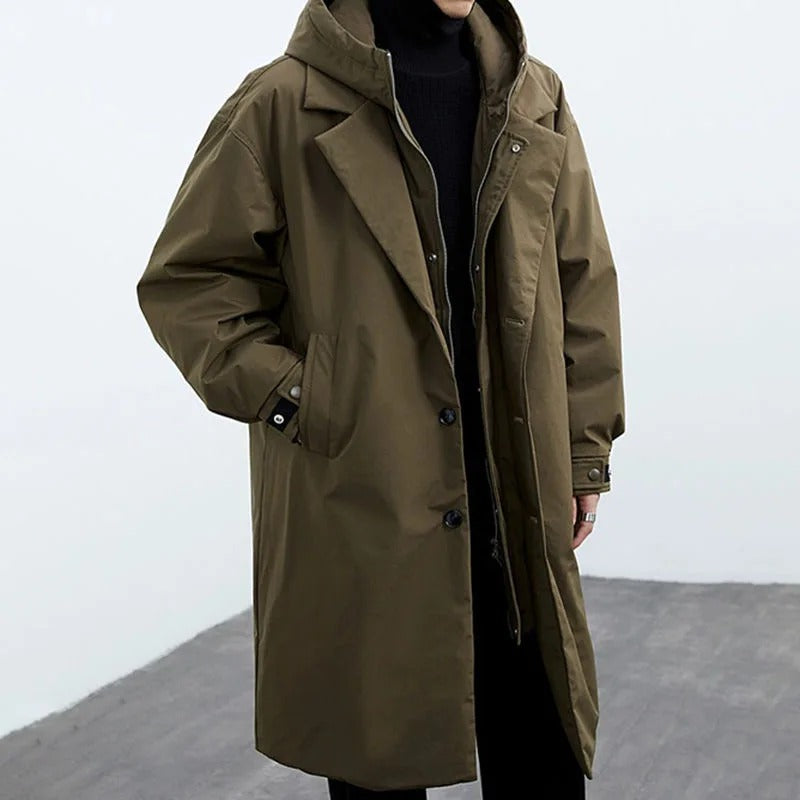 Parka jas - Oversized winddichte winterjas met capuchon voor heren-Boetiek Moda