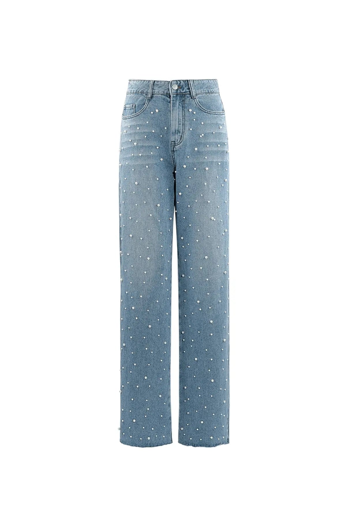 Pearl jeans | Rechte pijp | Denim | Losse jeans | Damesjeans-Boetiek Moda