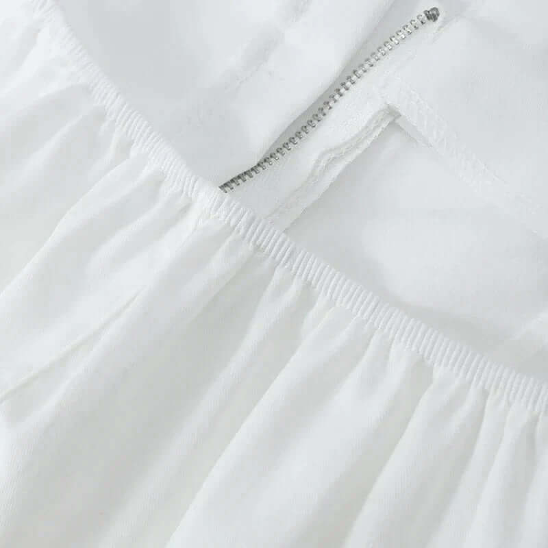 Peplum Top - Elegant - Gestructureerd - Strapless Top - Dames Top met Ritssluiting-Boetiek Moda